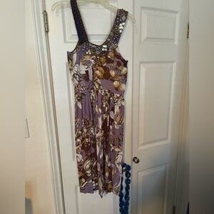 Ranna Gill Anthropologie Embellished Dress Large